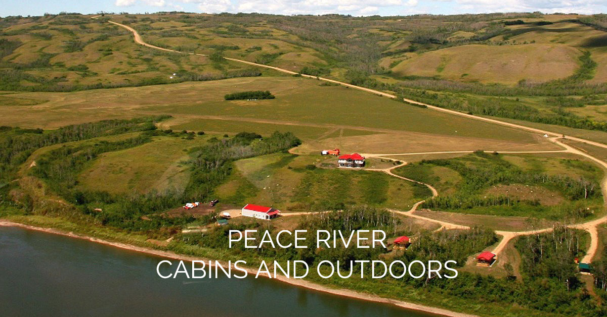 Peace River Cabins and Outdoors from the air