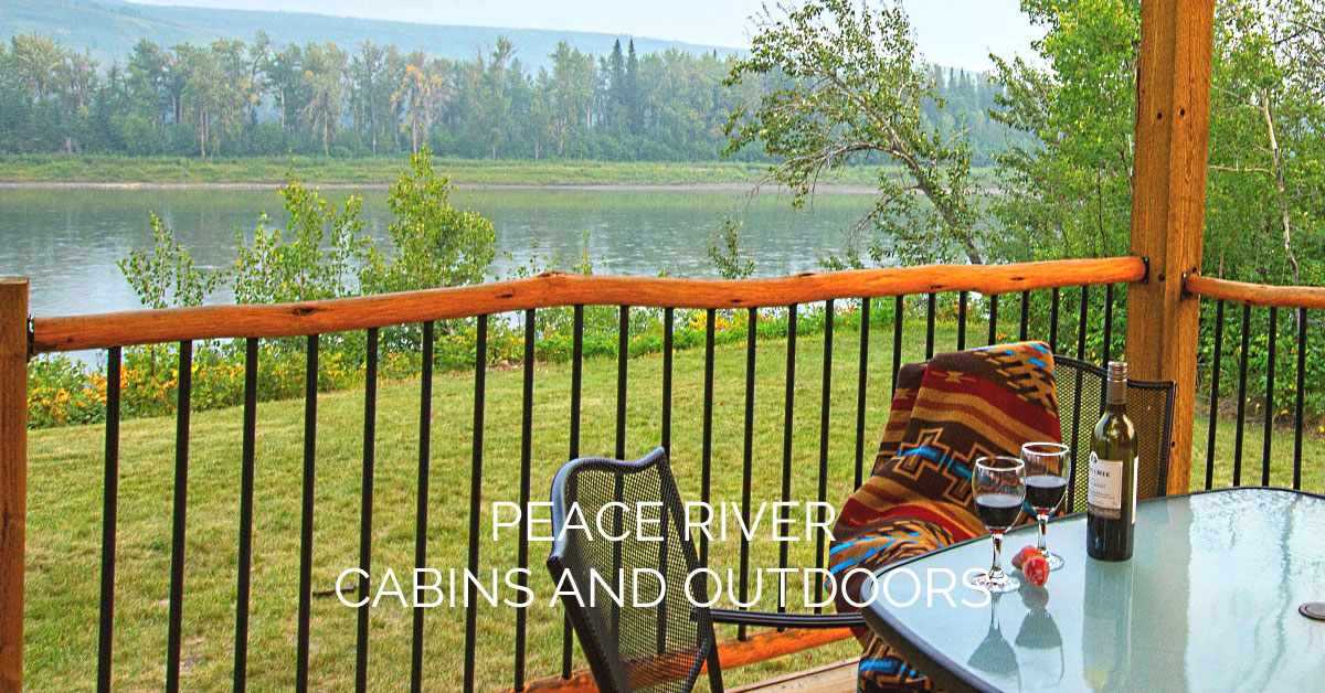 View of Peace River from deck
